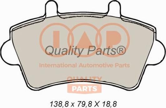 IAP QUALITY PARTS 704-13160 - Kit de plaquettes de frein, frein à disque cwaw.fr