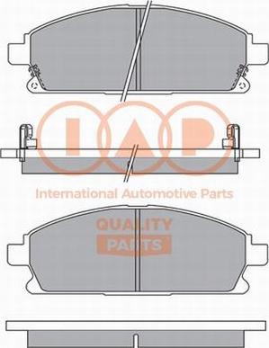 IAP QUALITY PARTS 704-13100P - Kit de plaquettes de frein, frein à disque cwaw.fr