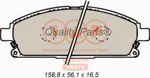 IAP QUALITY PARTS 704-13100X - Kit de plaquettes de frein, frein à disque cwaw.fr