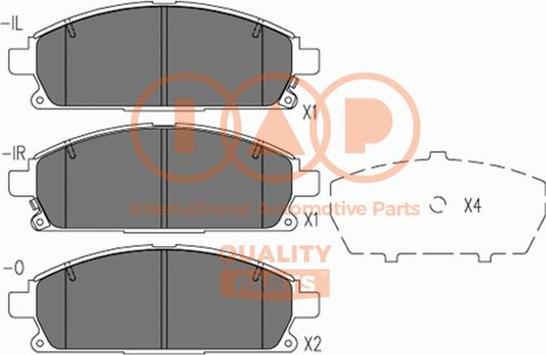 IAP QUALITY PARTS 704-13100 - Kit de plaquettes de frein, frein à disque cwaw.fr