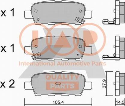 IAP QUALITY PARTS 704-13101P - Kit de plaquettes de frein, frein à disque cwaw.fr