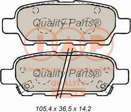 IAP QUALITY PARTS 704-13101 - Kit de plaquettes de frein, frein à disque cwaw.fr