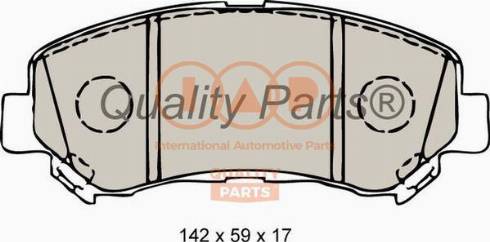 IAP QUALITY PARTS 704-13102X - Kit de plaquettes de frein, frein à disque cwaw.fr