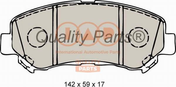 IAP QUALITY PARTS 704-13102 - Kit de plaquettes de frein, frein à disque cwaw.fr