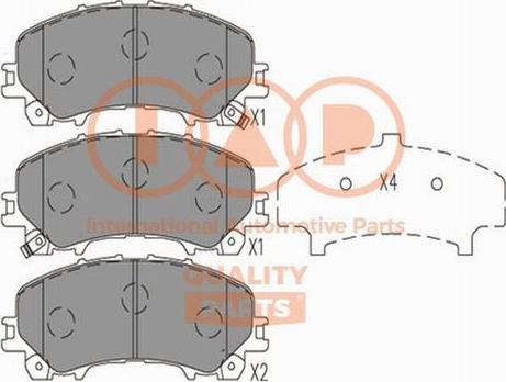 IAP QUALITY PARTS 704-13113X - Kit de plaquettes de frein, frein à disque cwaw.fr