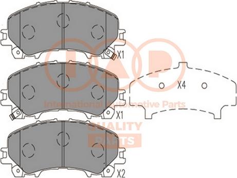 IAP QUALITY PARTS 704-13113 - Kit de plaquettes de frein, frein à disque cwaw.fr