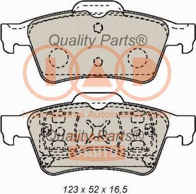 IAP QUALITY PARTS 704-13180 - Kit de plaquettes de frein, frein à disque cwaw.fr