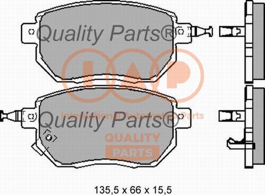 IAP QUALITY PARTS 704-13120X - Kit de plaquettes de frein, frein à disque cwaw.fr