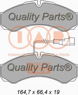 IAP QUALITY PARTS 704-13174X - Kit de plaquettes de frein, frein à disque cwaw.fr