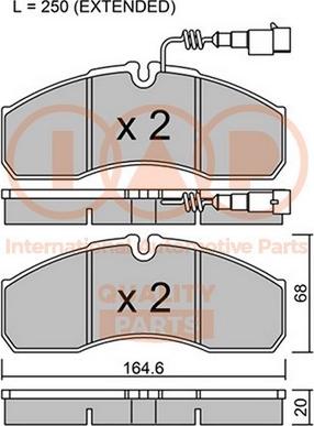 IAP QUALITY PARTS 704-13172P - Kit de plaquettes de frein, frein à disque cwaw.fr