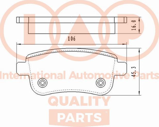 IAP QUALITY PARTS 704-13201 - Kit de plaquettes de frein, frein à disque cwaw.fr