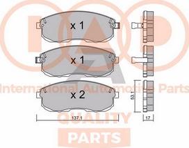 IAP QUALITY PARTS 704-13210P - Kit de plaquettes de frein, frein à disque cwaw.fr