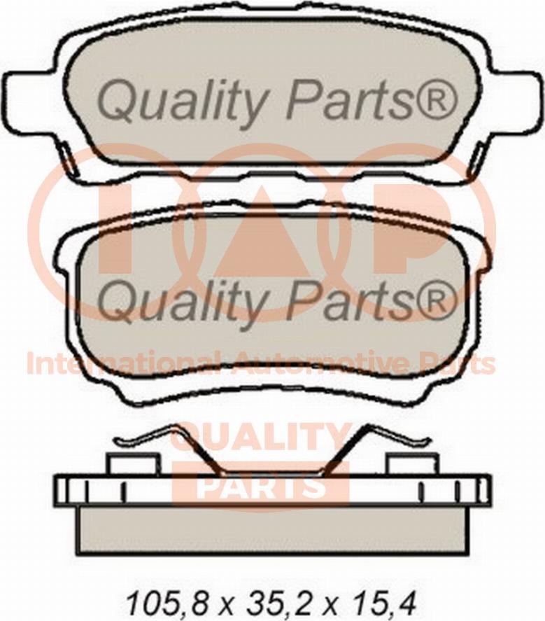 IAP QUALITY PARTS 704-12094 - Kit de plaquettes de frein, frein à disque cwaw.fr