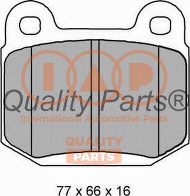 IAP QUALITY PARTS 704-12098X - Kit de plaquettes de frein, frein à disque cwaw.fr