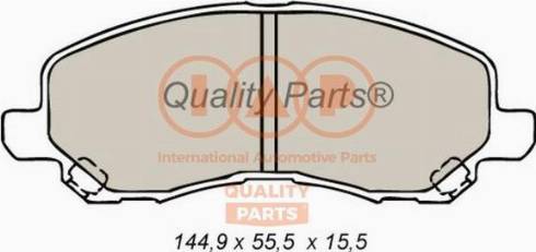 IAP QUALITY PARTS 704-12093X - Kit de plaquettes de frein, frein à disque cwaw.fr