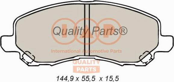 IAP QUALITY PARTS 704-12093 - Kit de plaquettes de frein, frein à disque cwaw.fr