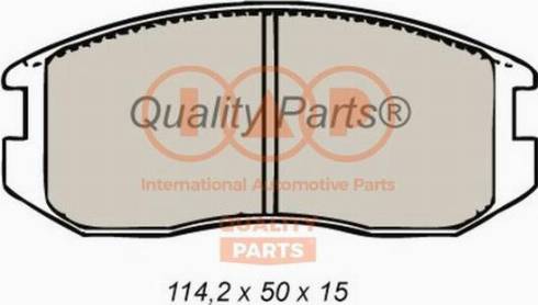 IAP QUALITY PARTS 704-12092X - Kit de plaquettes de frein, frein à disque cwaw.fr