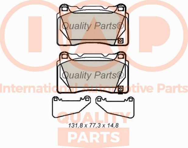 IAP QUALITY PARTS 704-12097 - Kit de plaquettes de frein, frein à disque cwaw.fr