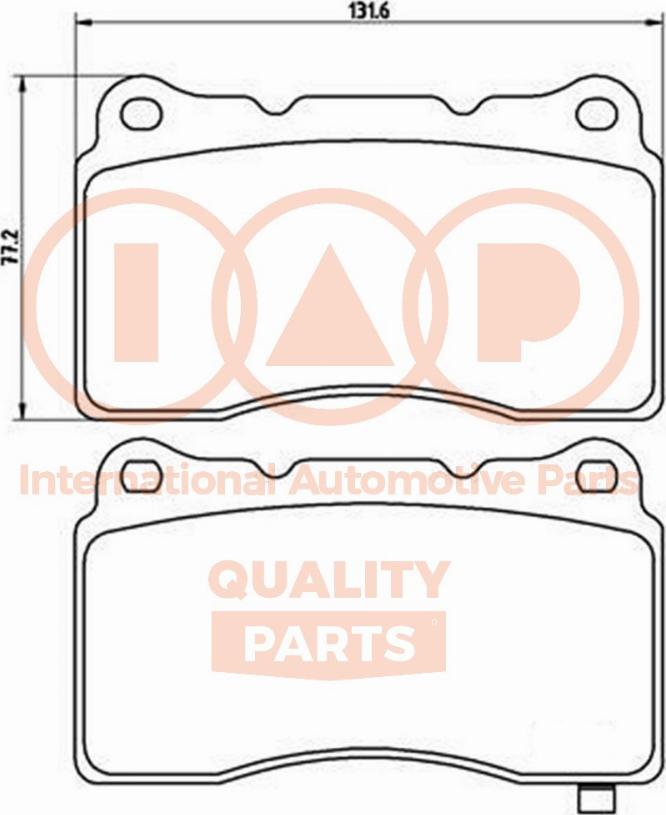 IAP QUALITY PARTS 704-12097 - Kit de plaquettes de frein, frein à disque cwaw.fr