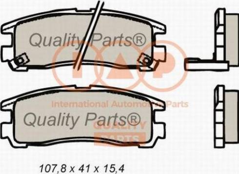 IAP QUALITY PARTS 704-12053X - Kit de plaquettes de frein, frein à disque cwaw.fr