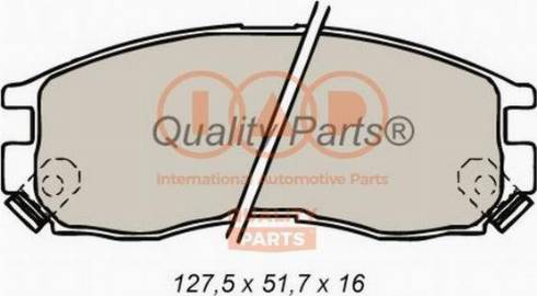 IAP QUALITY PARTS 704-12052X - Kit de plaquettes de frein, frein à disque cwaw.fr