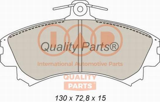 IAP QUALITY PARTS 704-12095X - Kit de plaquettes de frein, frein à disque cwaw.fr