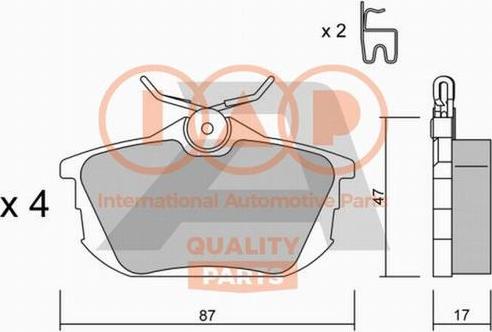 IAP QUALITY PARTS 704-12084P - Kit de plaquettes de frein, frein à disque cwaw.fr