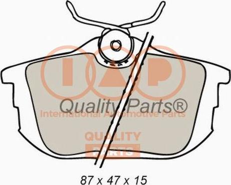 IAP QUALITY PARTS 704-12084X - Kit de plaquettes de frein, frein à disque cwaw.fr