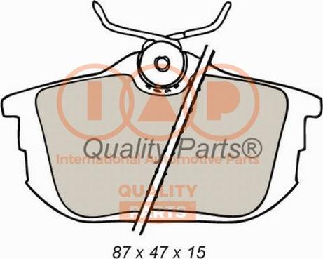 IAP QUALITY PARTS 704-12084 - Kit de plaquettes de frein, frein à disque cwaw.fr