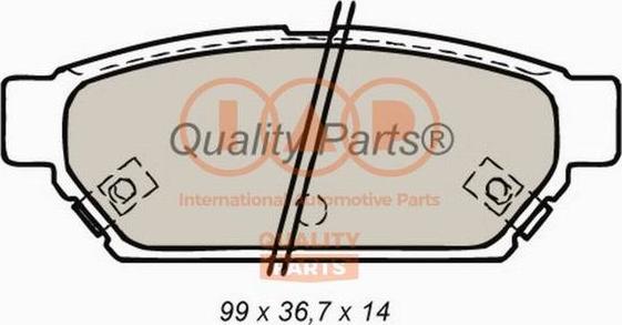 IAP QUALITY PARTS 704-12083 - Kit de plaquettes de frein, frein à disque cwaw.fr