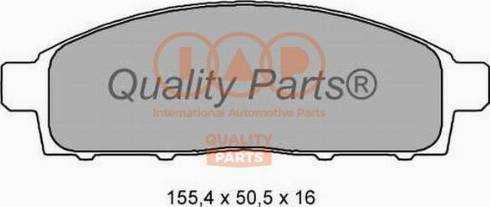 IAP QUALITY PARTS 704-12034X - Kit de plaquettes de frein, frein à disque cwaw.fr