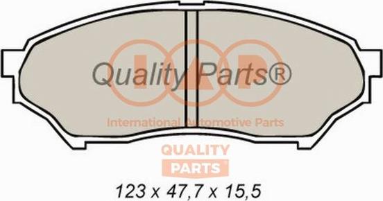 IAP QUALITY PARTS 704-12035X - Kit de plaquettes de frein, frein à disque cwaw.fr