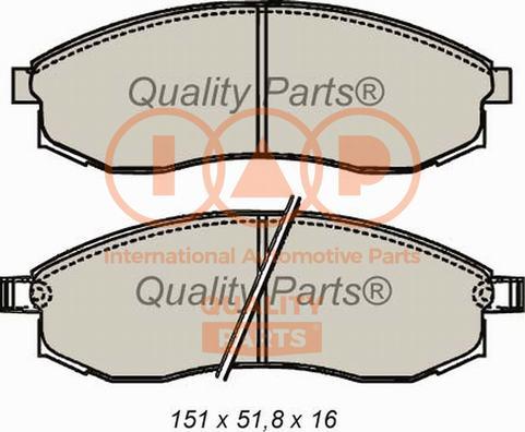 IAP QUALITY PARTS 704-12032X - Kit de plaquettes de frein, frein à disque cwaw.fr