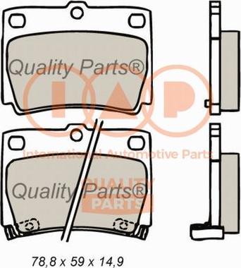 IAP QUALITY PARTS 704-12025 - Kit de plaquettes de frein, frein à disque cwaw.fr