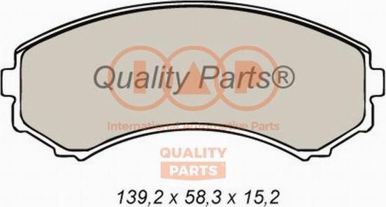 IAP QUALITY PARTS 704-12026 - Kit de plaquettes de frein, frein à disque cwaw.fr