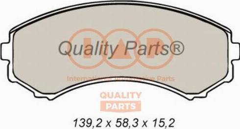 IAP QUALITY PARTS 704-12026X - Kit de plaquettes de frein, frein à disque cwaw.fr