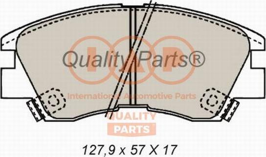 IAP QUALITY PARTS 704-12020 - Kit de plaquettes de frein, frein à disque cwaw.fr