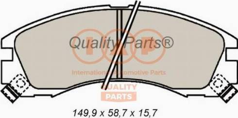 IAP QUALITY PARTS 704-12021X - Kit de plaquettes de frein, frein à disque cwaw.fr