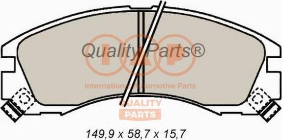 IAP QUALITY PARTS 704-12021 - Kit de plaquettes de frein, frein à disque cwaw.fr