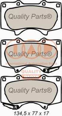 IAP QUALITY PARTS 704-12028 - Kit de plaquettes de frein, frein à disque cwaw.fr