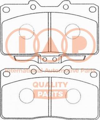 IAP QUALITY PARTS 704-12076P - Kit de plaquettes de frein, frein à disque cwaw.fr