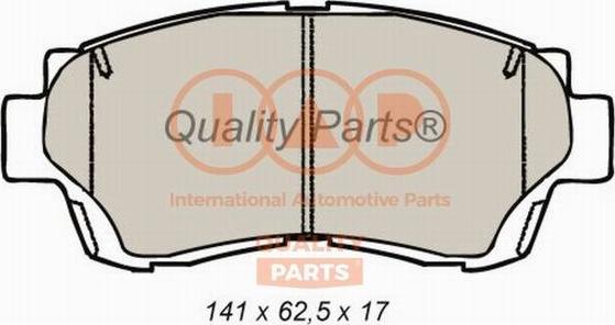 IAP QUALITY PARTS 704-17098 - Kit de plaquettes de frein, frein à disque cwaw.fr