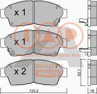 IAP QUALITY PARTS 704-17092P - Kit de plaquettes de frein, frein à disque cwaw.fr