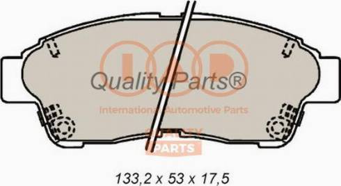 IAP QUALITY PARTS 704-17092X - Kit de plaquettes de frein, frein à disque cwaw.fr