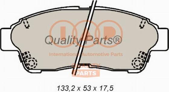 IAP QUALITY PARTS 704-17092 - Kit de plaquettes de frein, frein à disque cwaw.fr