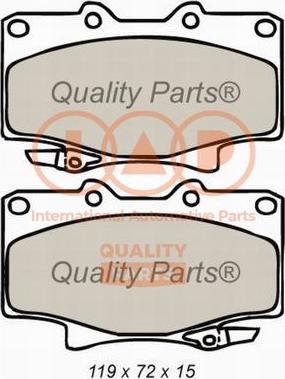 IAP QUALITY PARTS 704-17046X - Kit de plaquettes de frein, frein à disque cwaw.fr