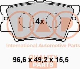 IAP QUALITY PARTS 704-17059X - Kit de plaquettes de frein, frein à disque cwaw.fr