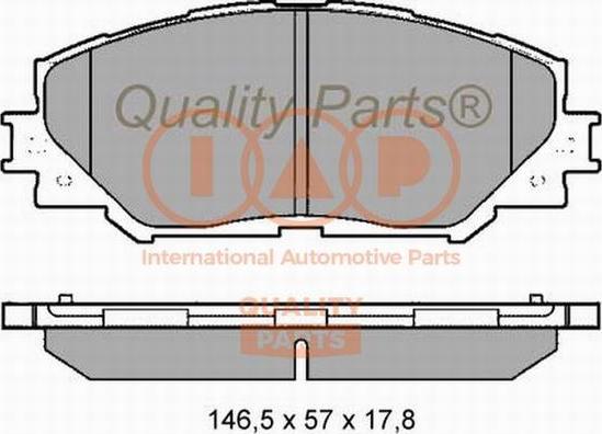 IAP QUALITY PARTS 704-17055X - Kit de plaquettes de frein, frein à disque cwaw.fr