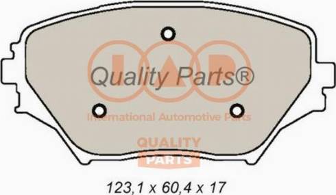 IAP QUALITY PARTS 704-17056X - Kit de plaquettes de frein, frein à disque cwaw.fr