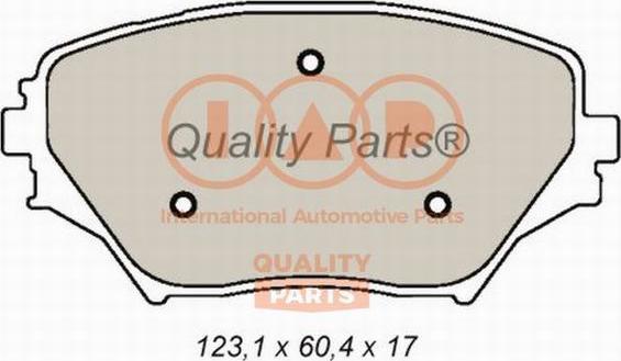 IAP QUALITY PARTS 704-17056 - Kit de plaquettes de frein, frein à disque cwaw.fr